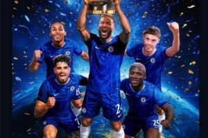 德罗巴社媒晒切尔西夺冠海报庆祝，配乐《我们是冠军》